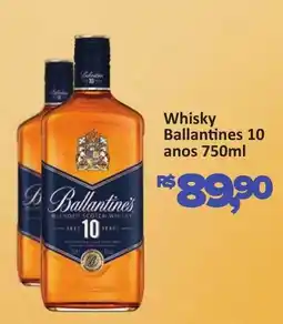 Supermercados Savegnago Whisky Ballantines 10 anos oferta
