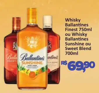 Supermercados Savegnago Whisky Ballantines Finest ou Whisky Ballantines Sunshine ou Sweet Blend oferta