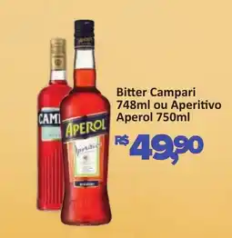 Supermercados Savegnago Bitter Campari ou Aperitivo Aperol oferta