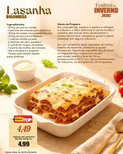 Rede Top Massa de Lasanha Barilla un. oferta
