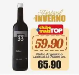 Rede Top Vinho Argentino Latitud 33 oferta