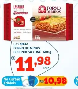 Bergamais Supermercados Lasanha forno de minas bolonhesa cong. oferta