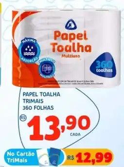 Bergamais Supermercados Papel toalha trimais 360 folhas oferta