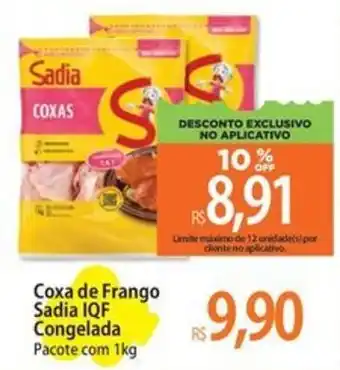 Coxa de Frango Sadia IQF Congelada Pacote