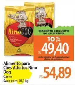 Atacadão Alimento para Cães Adultos Nino Dog Carne oferta