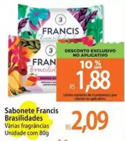 Atacadão Sabonete Francis Brasilidades Várias fragrâncias Unidade oferta