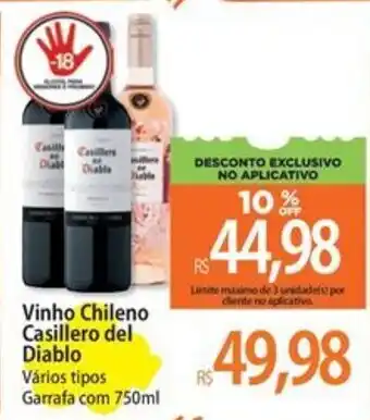 Vinho Chileno Casillero del Diablo Vários tipos