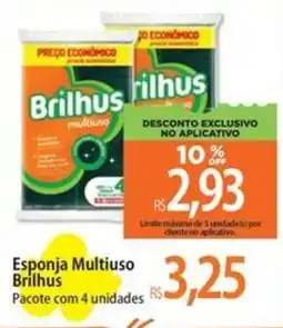 Atacadão Esponja Multiuso Brilhus oferta