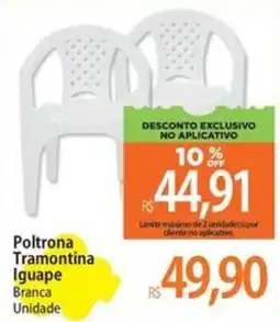 Atacadão Poltrona Tramontina Iguape Branca Unidade oferta