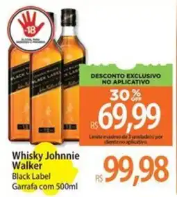 Atacadão Whisky Johnnie Walker Black Label oferta