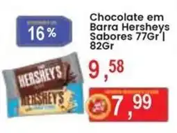Federzoni Supermercados Chocolate em Barra Hersheys Sabores oferta