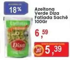 Federzoni Supermercados Azeitona Verde Diza Fatiada Sachê oferta