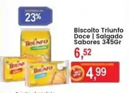 Federzoni Supermercados Biscoito Triunfo Doce | Salgado Sabores oferta