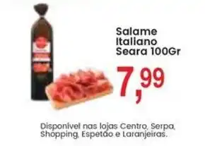 Federzoni Supermercados Salame Italiano Seara oferta