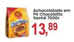Federzoni Supermercados Achocolatado em Pó Chocolatto Sachê oferta