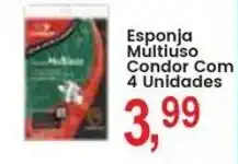 Federzoni Supermercados Esponja Multiuso Condor Com 4 Unidades oferta