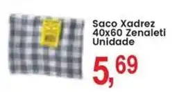 Federzoni Supermercados Saco Xadrez 40x60 Zenaleti Unidade oferta