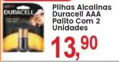 Federzoni Supermercados Pilhas Alcalinas Duracell AAA Palito Com 2 Unidades oferta