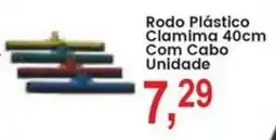 Federzoni Supermercados Rodo Plástico Clamima 40cm Com Cabo Unidade oferta