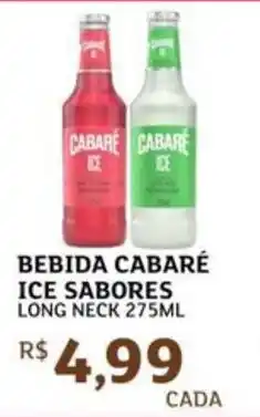 Assaí Atacadista Bebida cabaré ice sabores long neck oferta