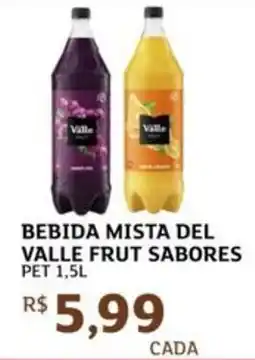 Assaí Atacadista Bebida mista del valle frut sabores oferta