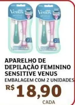 Assaí Atacadista Aparelho de depilação feminino sensitive venus oferta
