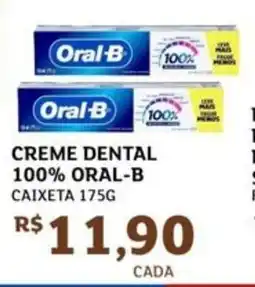 Assaí Atacadista Creme dental 100% oral-b caixeta oferta