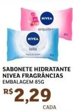 Assaí Atacadista Sabonete hidratante nivea fragrâncias embalagem oferta