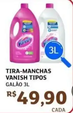 Assaí Atacadista Tira-manchas vanish tipos galão oferta