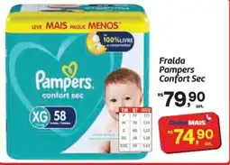 Fort Atacadista Fralda Pampers Confort Sec oferta