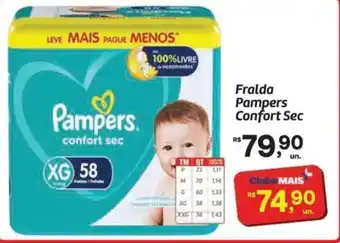 Fralda Pampers Confort Sec
