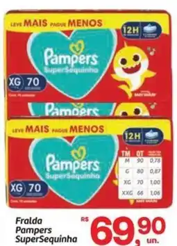 Fort Atacadista Fralda Pampers SuperSequinha oferta