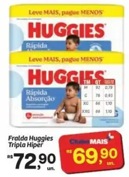 Fort Atacadista Fralda Huggies Tripla Hiper oferta