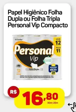 Epa Papel Higiênico Folha Dupla ou Folha Tripla Personal Vip Compacto oferta