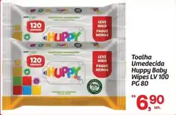 Fort Atacadista Toalha Umedecida Huppy Baby Wipes oferta