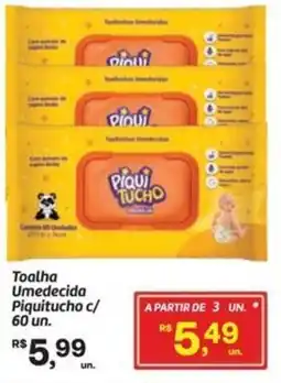 Fort Atacadista Toalha Umedecida Piquitucho c/ 60 un. oferta