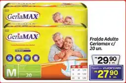 Fort Atacadista Fralda Adulto Geriamax c/ 20 un. oferta