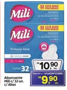 Fort Atacadista Absorvente Milic/32 un. c/ Abas oferta
