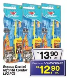 Fort Atacadista Escova Dental Infantil Condor oferta