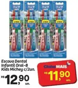 Fort Atacadista Escova Dental Infantil Oral-B Kids Michey c/2un. oferta