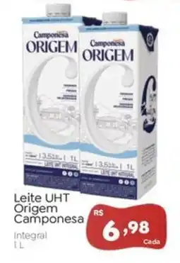 Novo Atacarejo Leite UHT Origem Camponesa oferta
