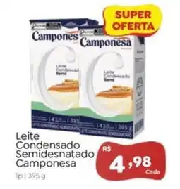 Novo Atacarejo Leite Condensado Semidesnatado Camponesa oferta