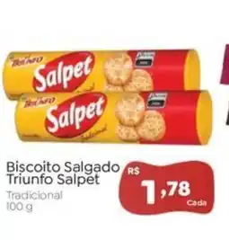 Novo Atacarejo Biscoito Salgado Triunfo Salpet oferta