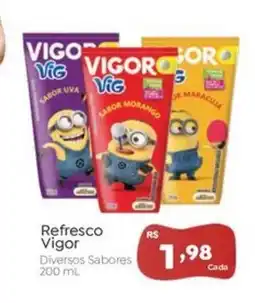 Novo Atacarejo Refresco Vigor Diversos Sabores oferta