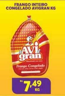 Atacadão Centro Sul Frango Inteiro Congelado Avigran oferta