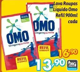 Supermercados Big Compra Lava Roupas Líquido Omo Refil cada oferta