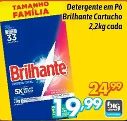 Supermercados Big Compra Detergente em Pó Brilhante Cartucho cada oferta