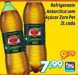 Supermercados Big Compra Refrigerante Antarctica sem Açúcar Zero Pet cada oferta