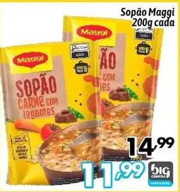Supermercados Big Compra Sopão Maggi cada oferta