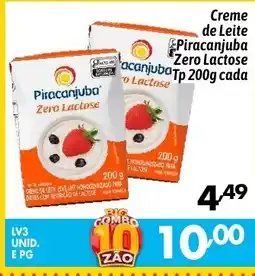 Supermercados Big Compra Creme de Leite Piracanjuba Zero Lactose Tp cada oferta